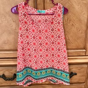 Medallion Print Boutique Tank